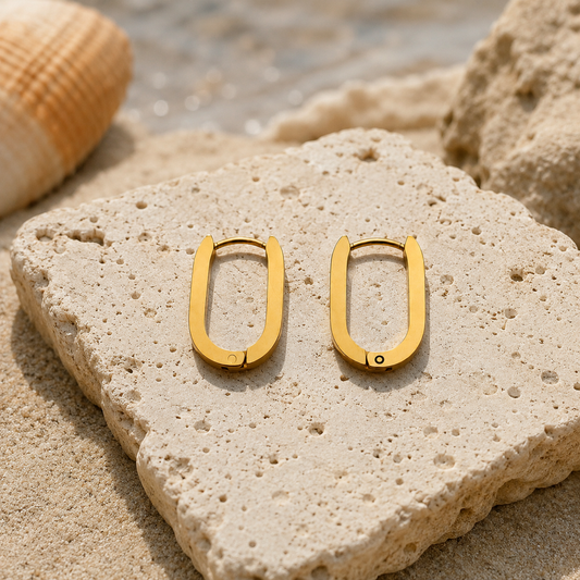 Boucles d'oreilles Créoles Wave