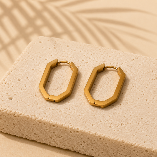Boucles d'oreille Créoles Géo